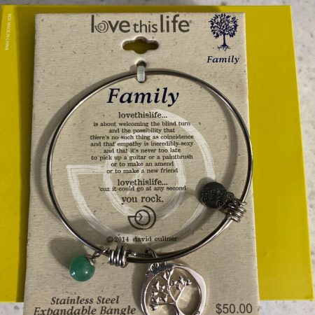 Love This Life Family Bracelet Expandable Bangle