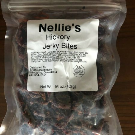 Nellie's Beef Jerky Bites, 1 Pound Bulk Bag, Hickory